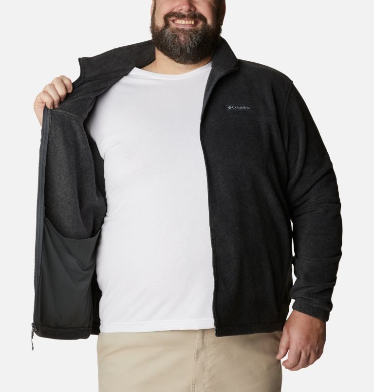 Jachete Din Lână Columbia Steens Mountain 2.0 Full Zip Barbati Negrii | Plus Size MESQ7Z019